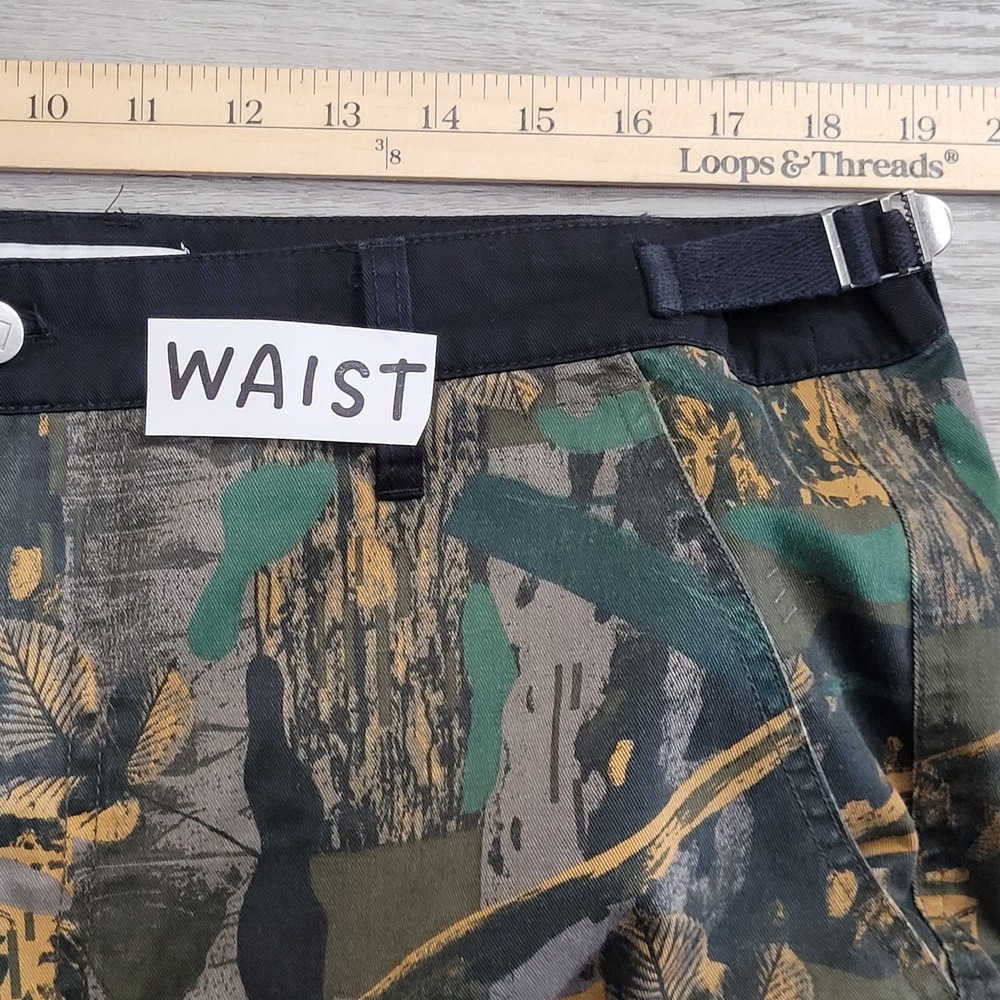 🪖Monet Skateboard Pants Mens 34 (fits 38x30) Camo Cargo Streetwear Baggy NWOT - Picture 13 of 16